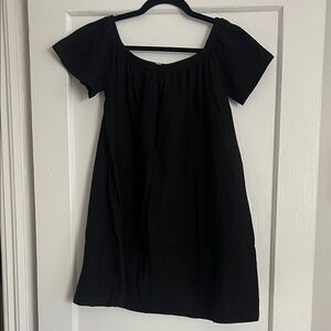 ASOS Black Short Sleeve/Off-the-Shoulder Dress
